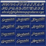 Maglia da baseball autentica Royal nera e grigia a righe sottili, personalizzata alla moda Maglia da baseball autentica Royal nera e grigia a righe sottili, personalizzata alla moda