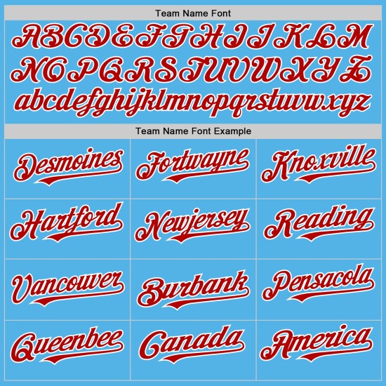 Maglia da baseball autentica personalizzata Sky, linea blu rossa e bianca Maglia da baseball autentica personalizzata Sky, linea blu rossa e bianca