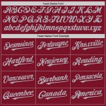 Maglia da baseball Crimson Pinstripe Fashion personalizzata, divisa bianco-grigio, autentica Maglia da baseball Crimson Pinstripe Fashion personalizzata, divisa bianco-grigio, autentica