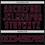 Maglia da baseball personalizzata in 3D, autentica, con motivo grunge, design nero, arte, schizzi rosa e astratti. Maglia da baseball personalizzata in 3D, autentica, con motivo grunge, design nero, arte, schizzi rosa e astratti.