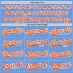 Maglia personalizzata blu autentica da baseball retrò arancione chiaro-bianca Maglia personalizzata blu autentica da baseball retrò arancione chiaro-bianca
