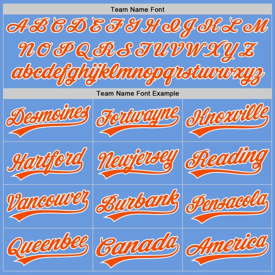 Maglia personalizzata blu autentica da baseball retrò arancione chiaro-bianca Maglia personalizzata blu autentica da baseball retrò arancione chiaro-bianca