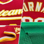 Maglia da baseball Kelly personalizzata, autentica, stile retrò, bianca e nera, verde Maglia da baseball Kelly personalizzata, autentica, stile retrò, bianca e nera, verde