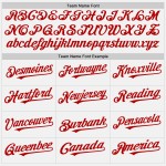 Maglia da baseball personalizzata Red Star Red Pinstripe Autentica Bianca Maglia da baseball personalizzata Red Star Red Pinstripe Autentica Bianca