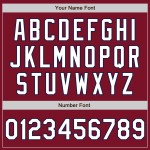 Maglia da baseball personalizzata Fade White-Navy Pinstripe autentica alla moda bordeaux Maglia da baseball personalizzata Fade White-Navy Pinstripe autentica alla moda bordeaux