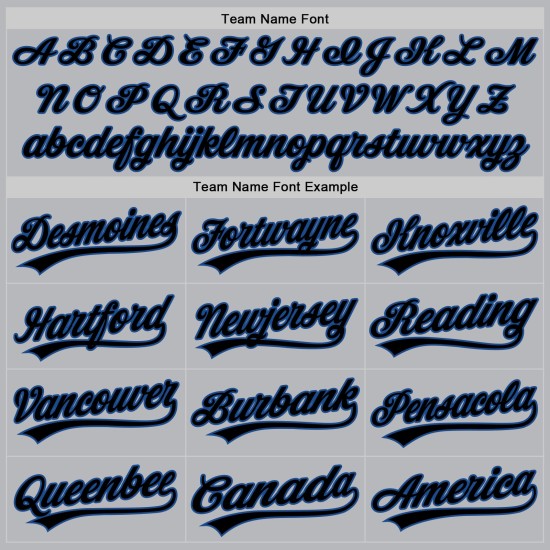 Maglia da baseball personalizzata retrò nera-blu grigia autentica Maglia da baseball personalizzata retrò nera-blu grigia autentica