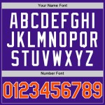 Maglia da baseball personalizzata autentica, viola, retrò, arancione e bianca Maglia da baseball personalizzata autentica, viola, retrò, arancione e bianca