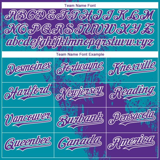 Baseball Aqua Autentico Motivo Tratto 3D Maglia Personalizzata Design Pennello Viola-Bianco Astratto Baseball Aqua Autentico Motivo Tratto 3D Maglia Personalizzata Design Pennello Viola-Bianco Astratto
