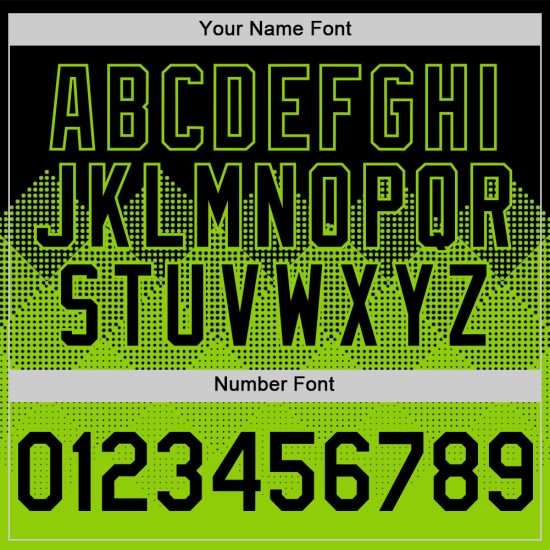 Maglia da baseball con motivo 3D personalizzato quadrato, nera neon, autentica, sfumata, verde, forme Maglia da baseball con motivo 3D personalizzato quadrato, nera neon, autentica, sfumata, verde, forme