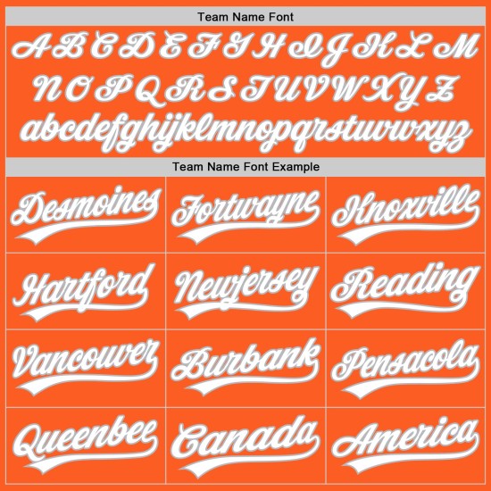 Maglia da baseball personalizzata arancione autentica bianca e grigia, stile retrò Maglia da baseball personalizzata arancione autentica bianca e grigia, stile retrò