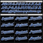 Maglia da baseball personalizzata autentica in mesh nera, stile retrò, colore bianco-reale Maglia da baseball personalizzata autentica in mesh nera, stile retrò, colore bianco-reale
