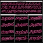 Maglia da baseball personalizzata in 3D, autentica, con motivo grunge, design nero, arte, schizzi rosa e astratti. Maglia da baseball personalizzata in 3D, autentica, con motivo grunge, design nero, arte, schizzi rosa e astratti.