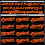 Maglia da baseball personalizzata retrò autentica, rossa e oro, nera Maglia da baseball personalizzata retrò autentica, rossa e oro, nera