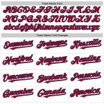 Maglia da baseball autentica senza maniche a righe bianche e rosse personalizzate Maglia da baseball autentica senza maniche a righe bianche e rosse personalizzate
