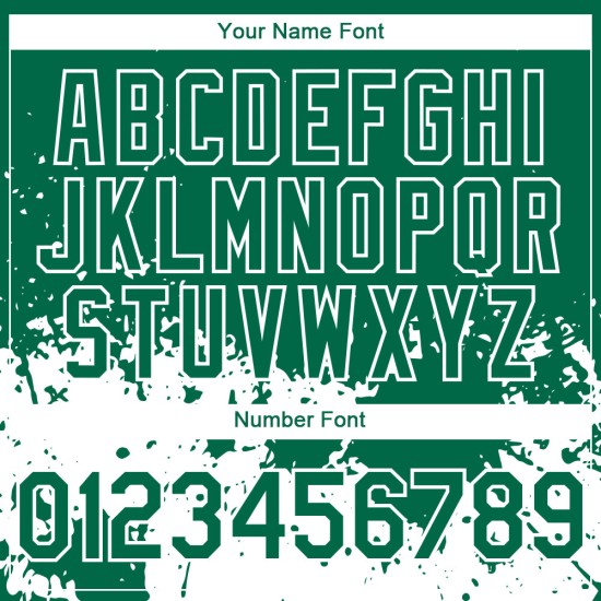 Splash Design Kelly 3D Bianco Autentico Astratto Modello Baseball Verde Personalizzato Grunge Maglia Art Splash Design Kelly 3D Bianco Autentico Astratto Modello Baseball Verde Personalizzato Grunge Maglia Art