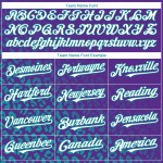 Maglia da baseball bianca e verde acqua, motivo leopardato, stampa 3D personalizzata, stile vintage, sfumatura viola Maglia da baseball bianca e verde acqua, motivo leopardato, stampa 3D personalizzata, stile vintage, sfumatura viola