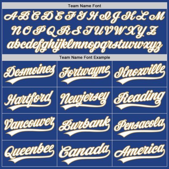 Maglia da baseball retrò personalizzata, autentica, bianca, vecchia, blu e oro Maglia da baseball retrò personalizzata, autentica, bianca, vecchia, blu e oro