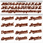 Maglia da baseball senza maniche bianca arancione autentica nera a righe personalizzata Maglia da baseball senza maniche bianca arancione autentica nera a righe personalizzata