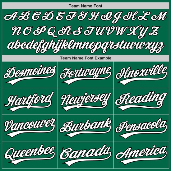 Maglia da baseball Kelly personalizzata, autentica, stile retrò, bianca e nera, verde Maglia da baseball Kelly personalizzata, autentica, stile retrò, bianca e nera, verde