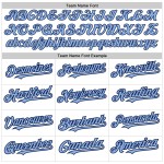 Maglia a righe blu navy, alla moda, leggera, autentica, sbiadita, personalizzata, bianca, da baseball Maglia a righe blu navy, alla moda, leggera, autentica, sbiadita, personalizzata, bianca, da baseball